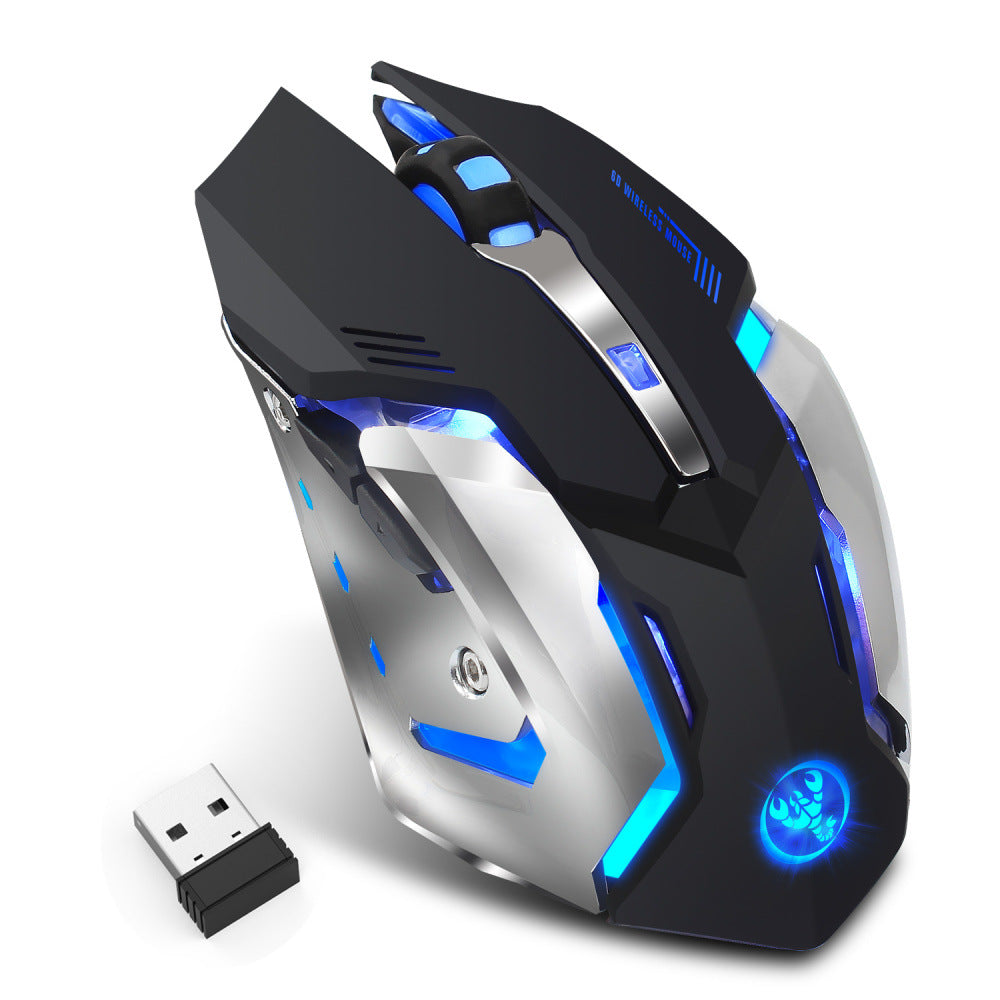 HXSJ new wireless glowing mouse