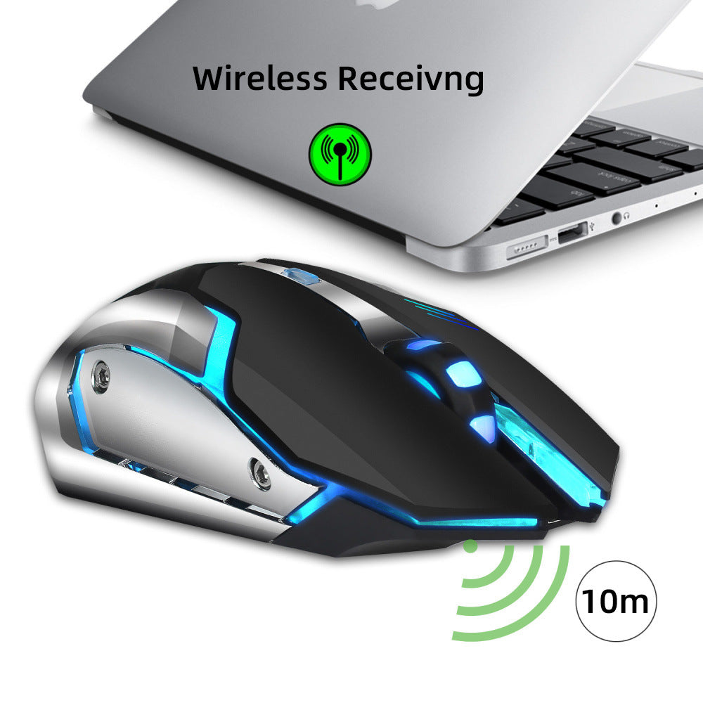 HXSJ new wireless glowing mouse
