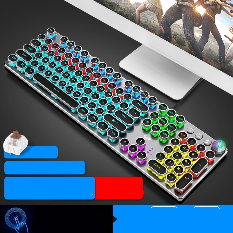 Steampunk Gaming Mechanical Keyboard