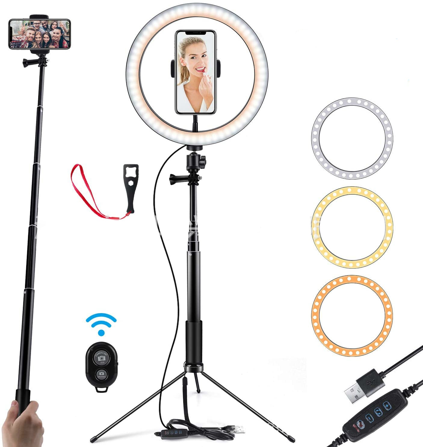 10 LED Ring Light Tripod Stand