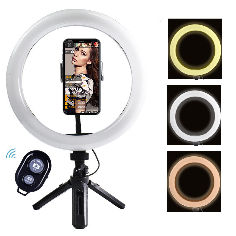 Bluetooth 10-inch ring light desktop stand