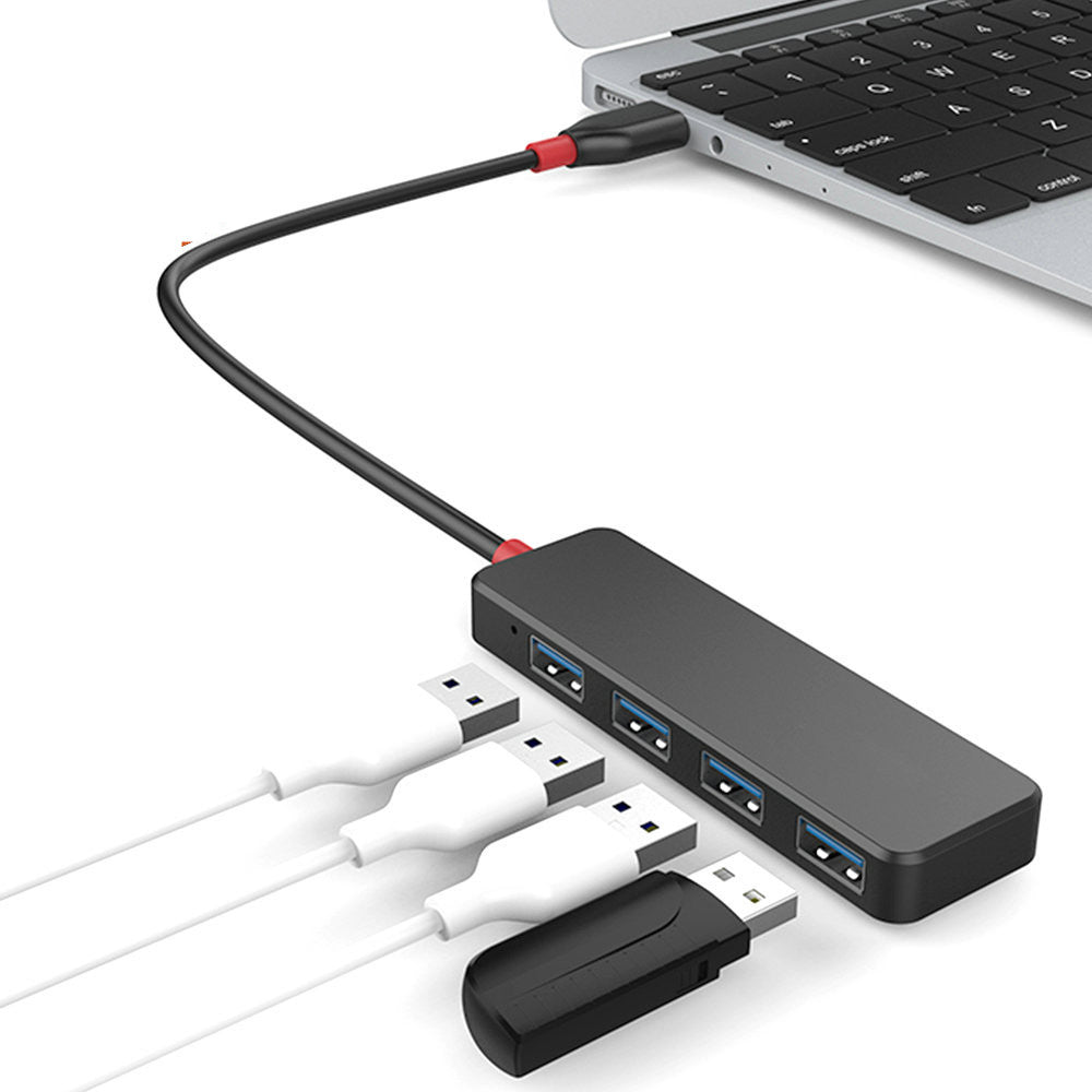 4-port Ultra-thin Rectangular USB3.0 HUB Computer Extender