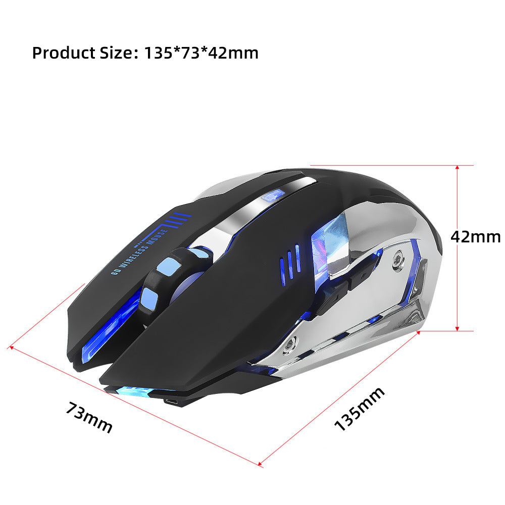 HXSJ new wireless glowing mouse