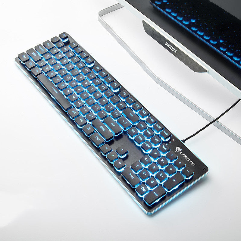 Wired Film Luminous USB Computer Gaming Keyboard