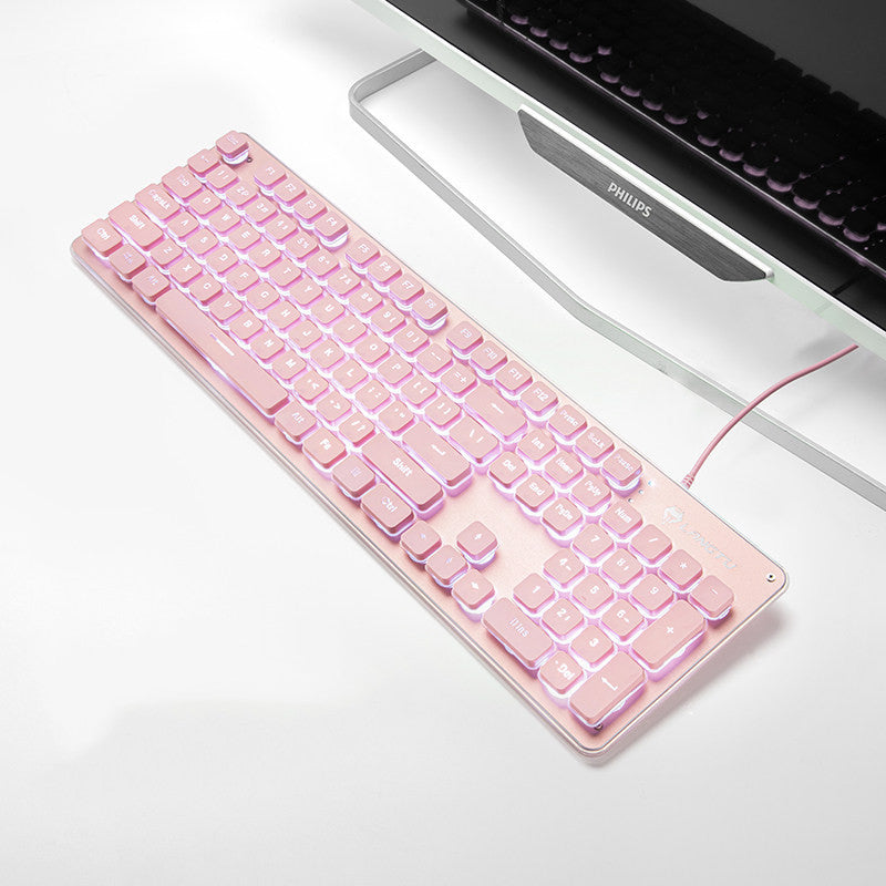 Wired Film Luminous USB Computer Gaming Keyboard