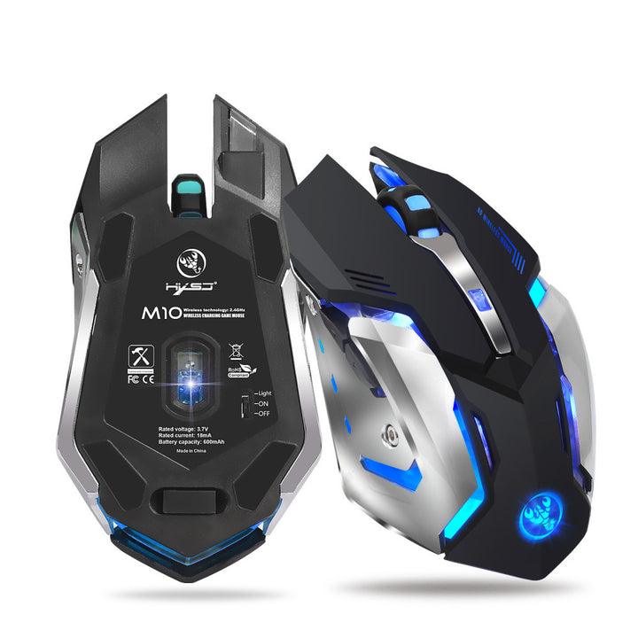 HXSJ new wireless glowing mouse