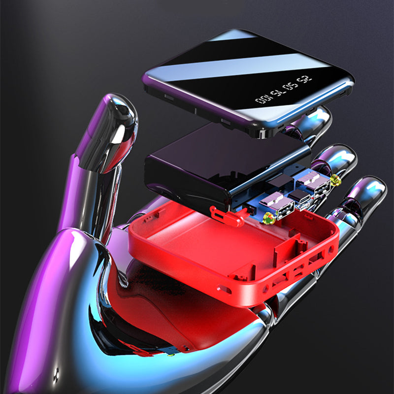 20000 MAh Portable Mirror Digital Display Power Bank