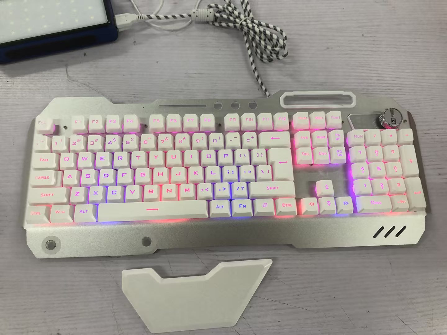 Ergonomic Wired Gaming Keyboard with RGB Backlight