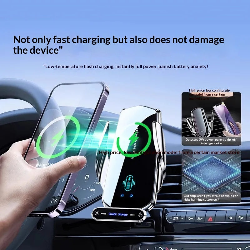 In-car Wireless Charging And Navigation Mount