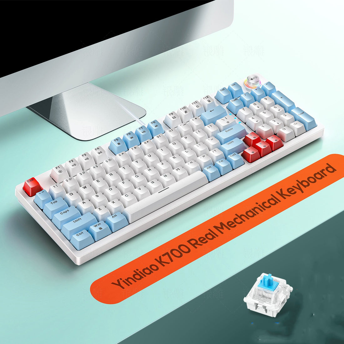 Luminous Mechanical Gaming Knob Keyboard