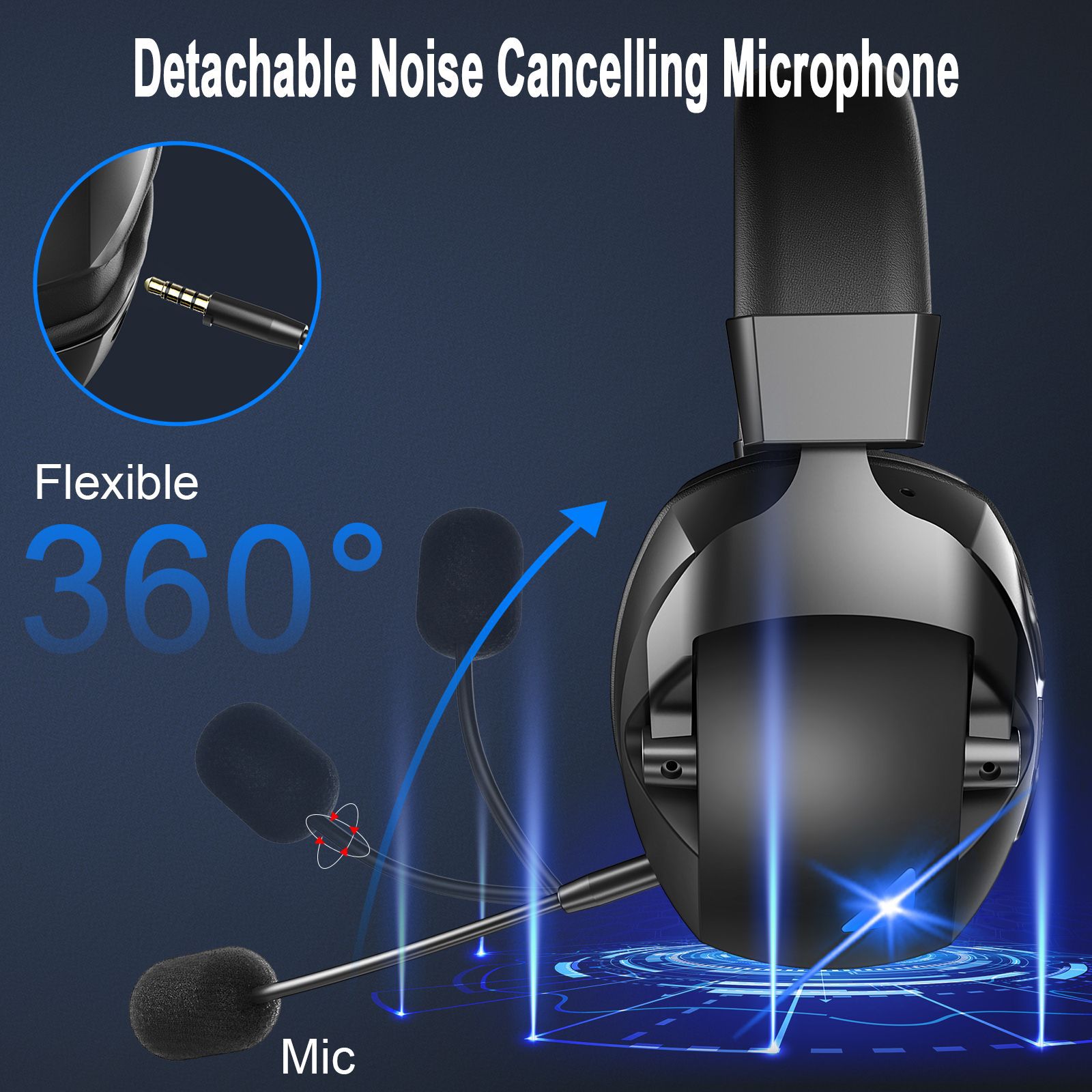 Cross-Border Over-Ear Bluetooth Headphones