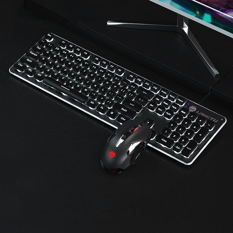 Wired Film Luminous USB Computer Gaming Keyboard