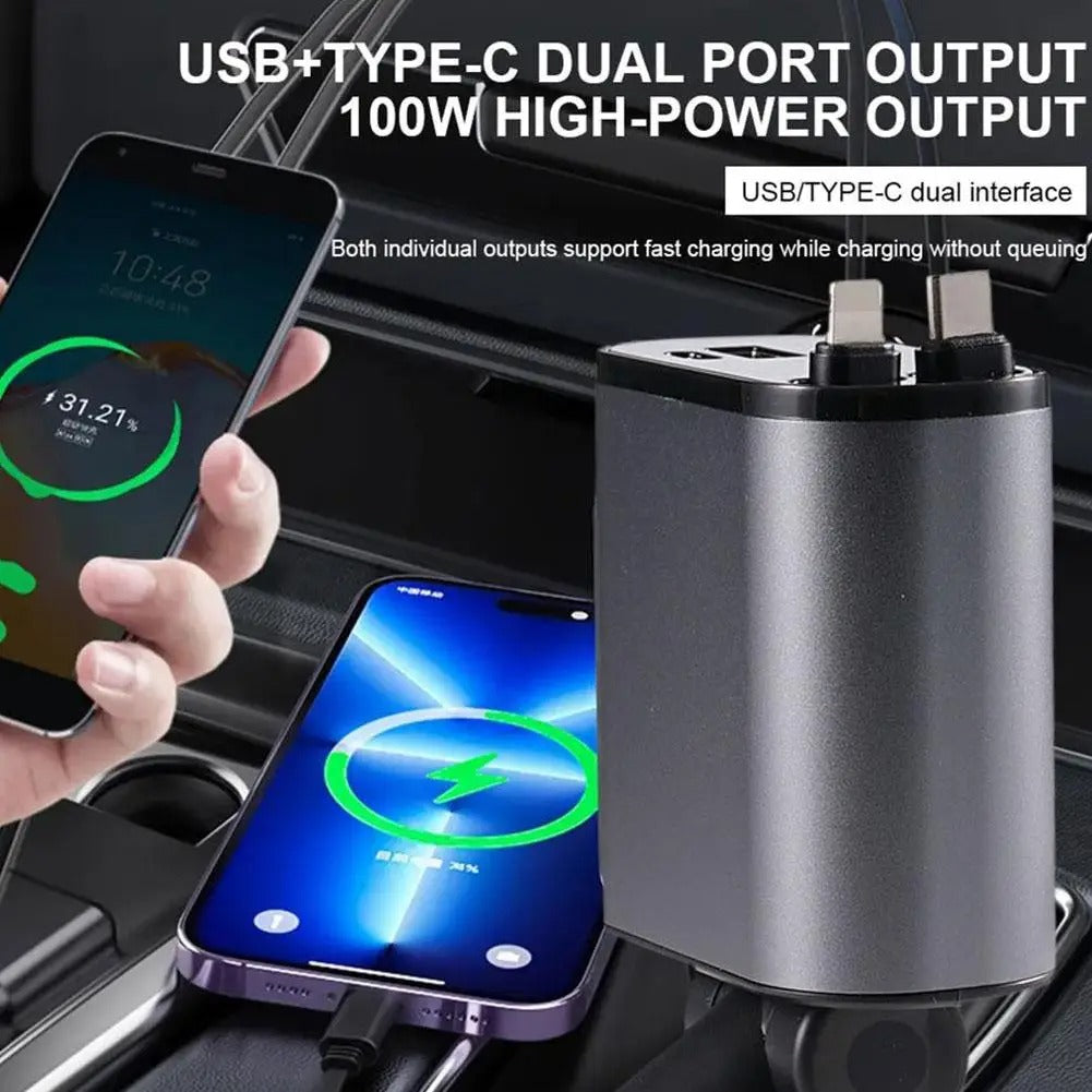 Digital Display Charging USB Adapter