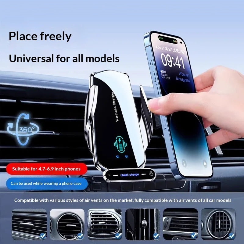 In-car Wireless Charging And Navigation Mount