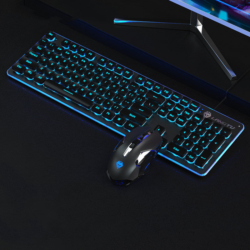 Wired Film Luminous USB Computer Gaming Keyboard