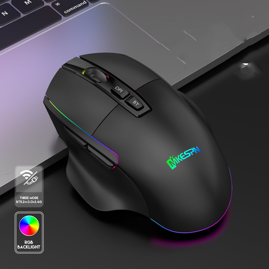 Rechargeable Wireless RGB Gaming Mouse