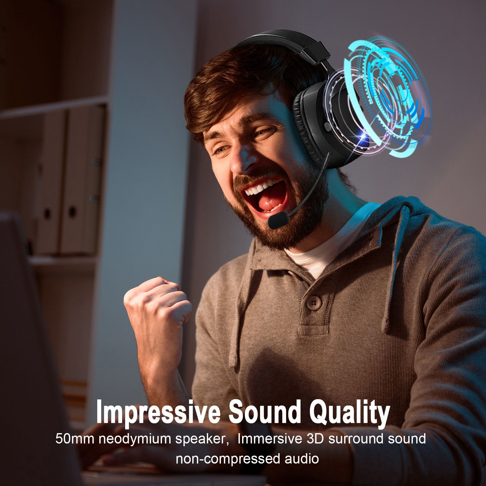Cross-Border Over-Ear Bluetooth Headphones