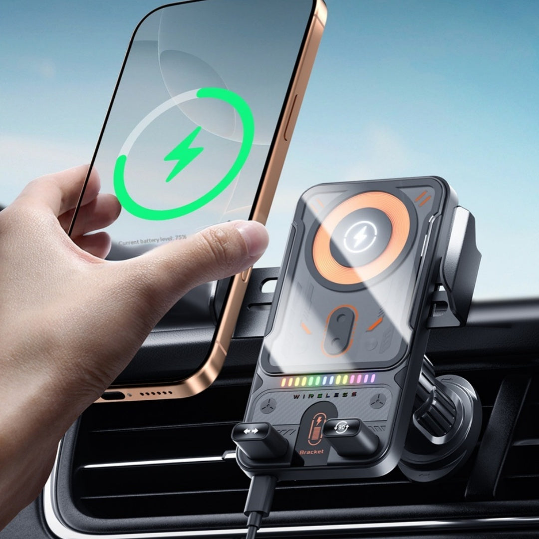 Wireless Charging Car Air Vent Phone Mount For Navigation