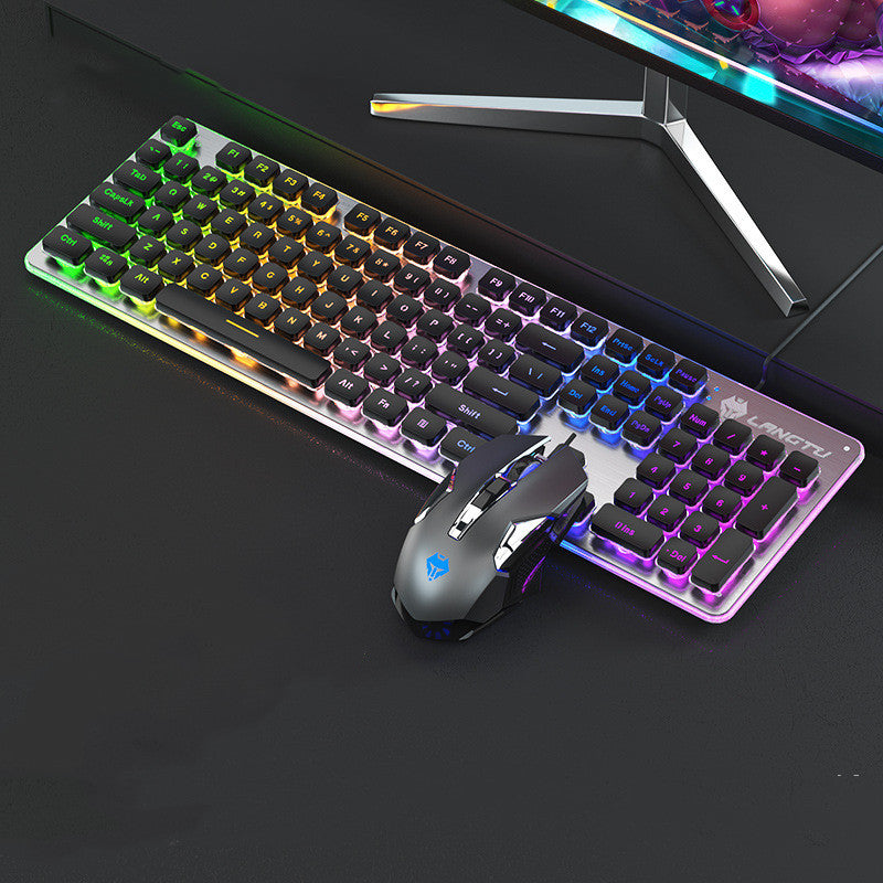 Wired Film Luminous USB Computer Gaming Keyboard