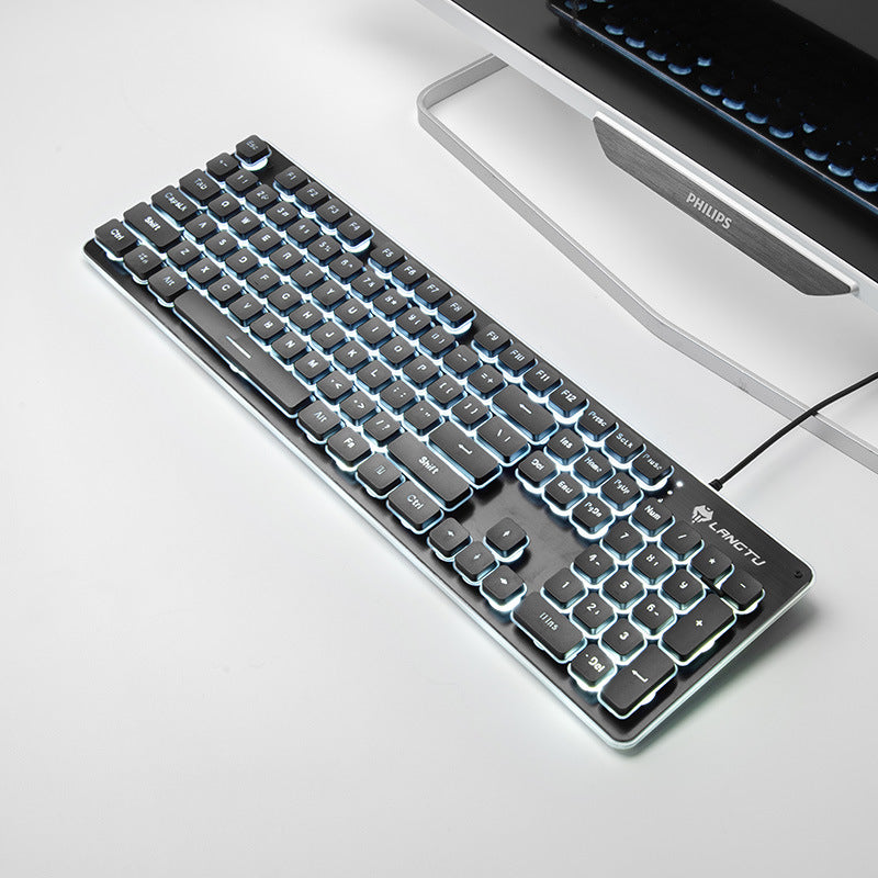 Wired Film Luminous USB Computer Gaming Keyboard